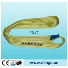 3tx1m amarelo poliéster webbing sling fator de segurança 7: 1